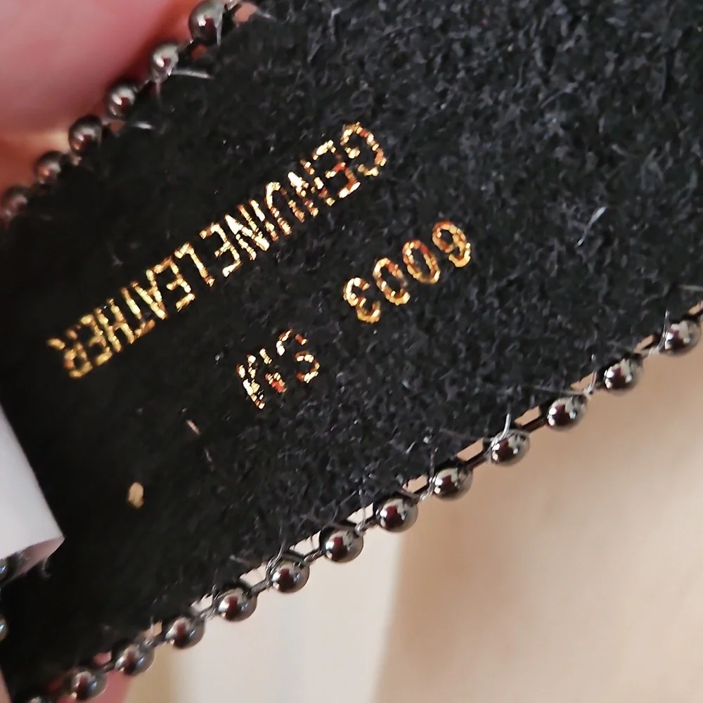 NWT Genuine Leather Western, Bling  Country Black Belt Small